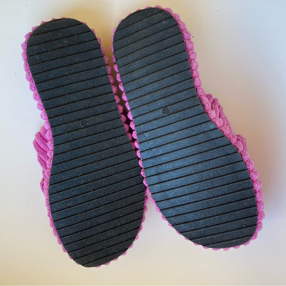 Free People Two Days in Ibiza Ribbed Terry Slide Orchid Platform Slippers, Sz 9 - Picture 9 of 11